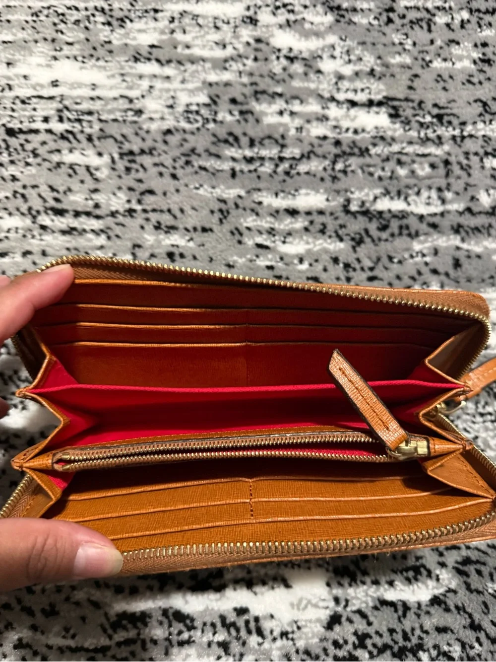 Dooney & Bourke Chestnut Brown Bryce Hobo with Dark Brown Strap with Wallet